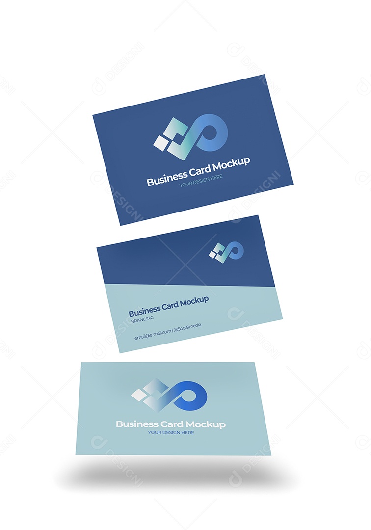 Mockup Cartões de Visita PSD Editável