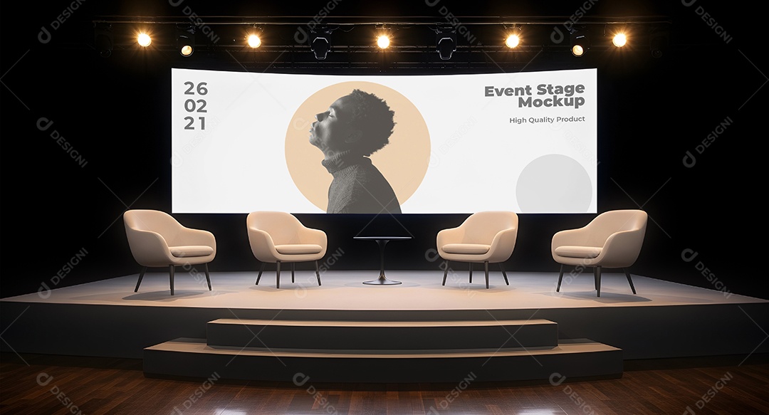 Mockup Espaço de Conferência PSD Editável