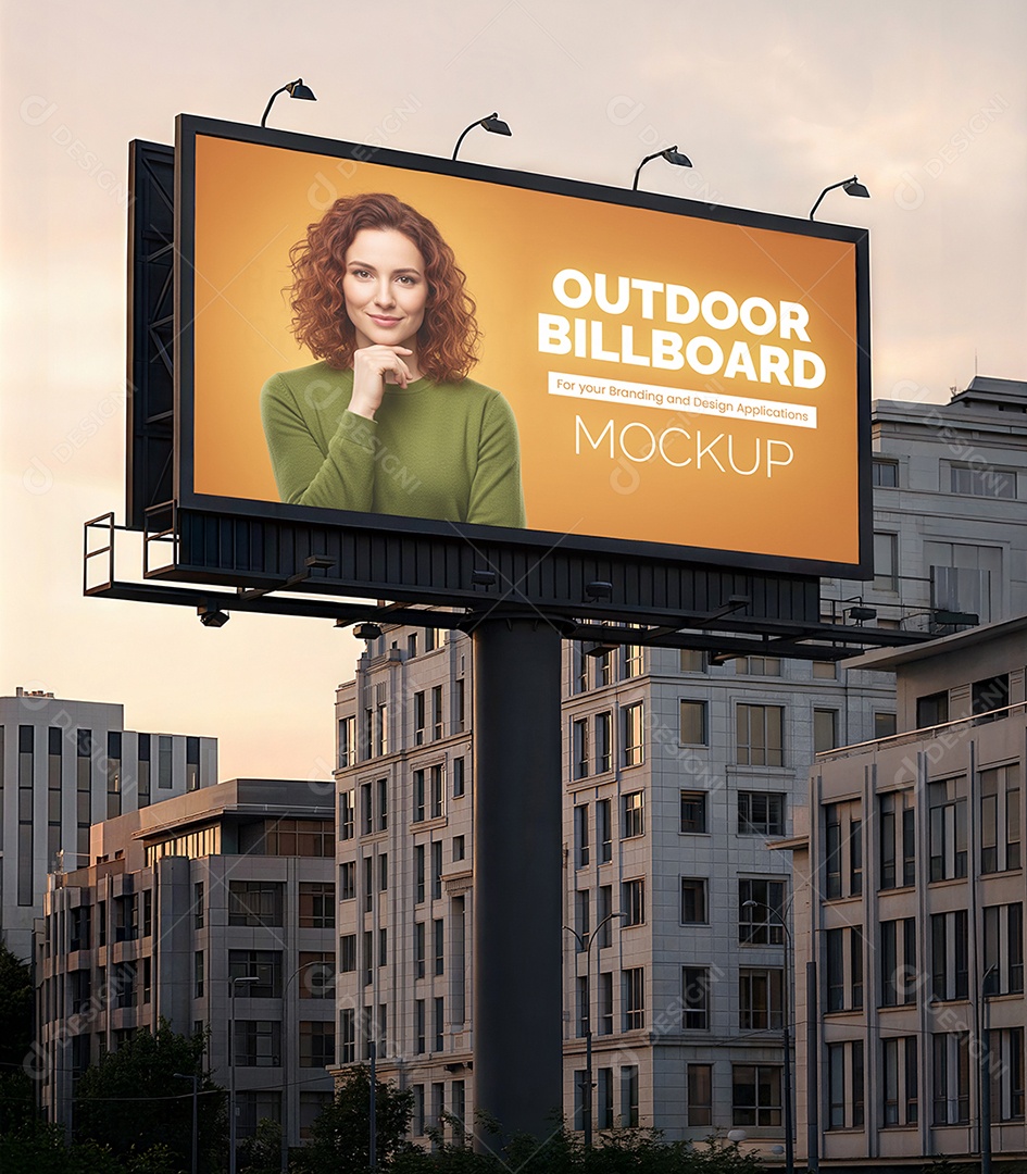Mockup de Outdoor Publicitário PSD Editável