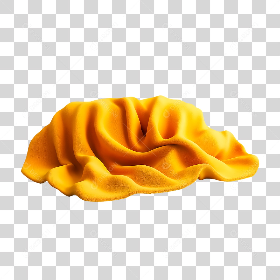 Pano Amarelo PNG Transparente