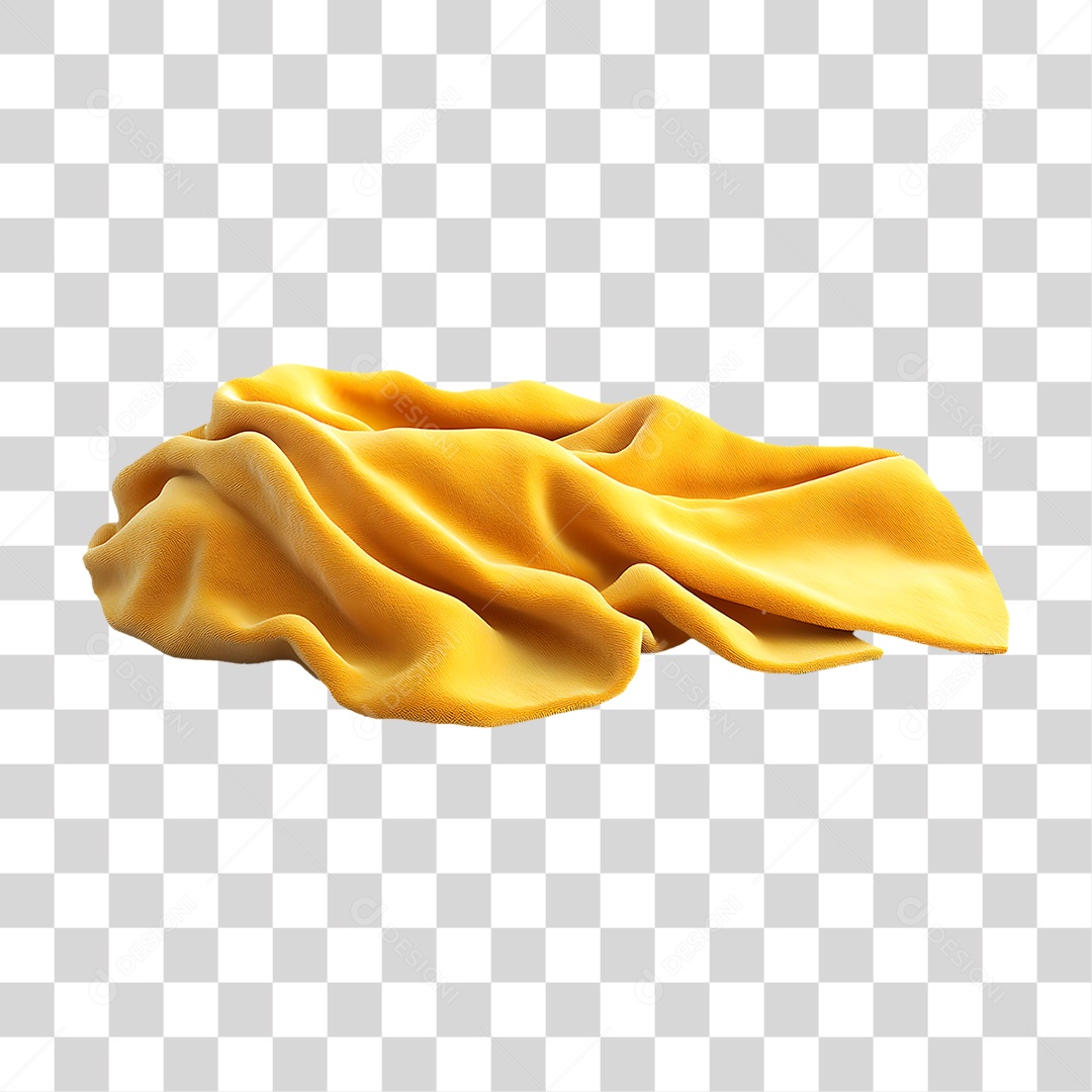 Pano Amarelo PNG Transparente