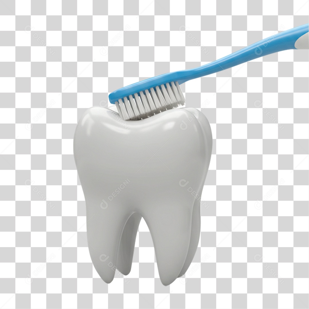 Dentes com Escova PNG Transparente