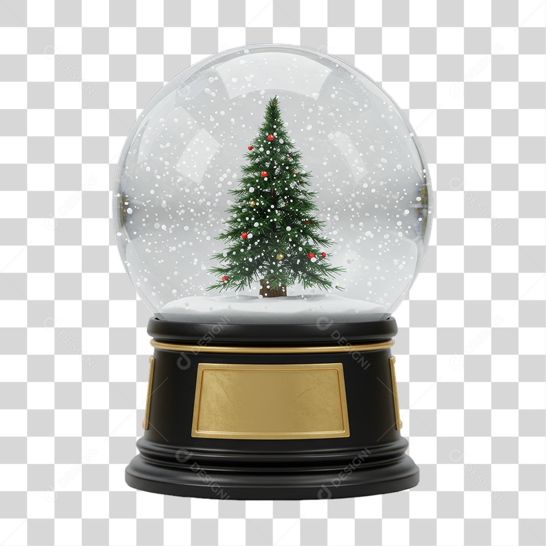 Globo de Neve Decoração de Natal PNG Transparente