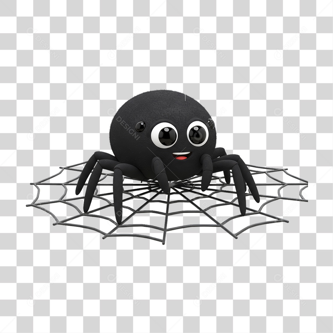 Aranha Decoração de Halloween PNG Transparente