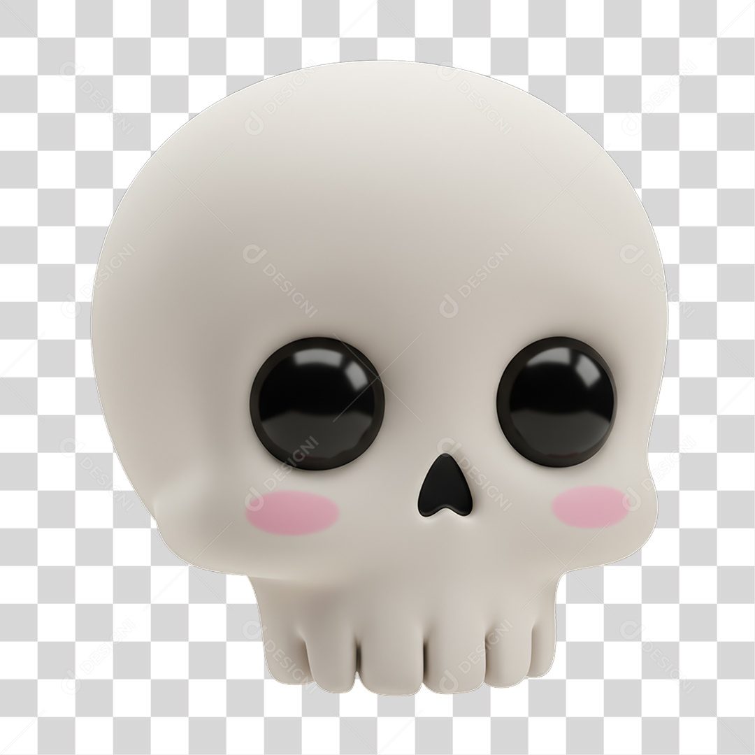 Caveira Decoração de Halloween PNG Transparente