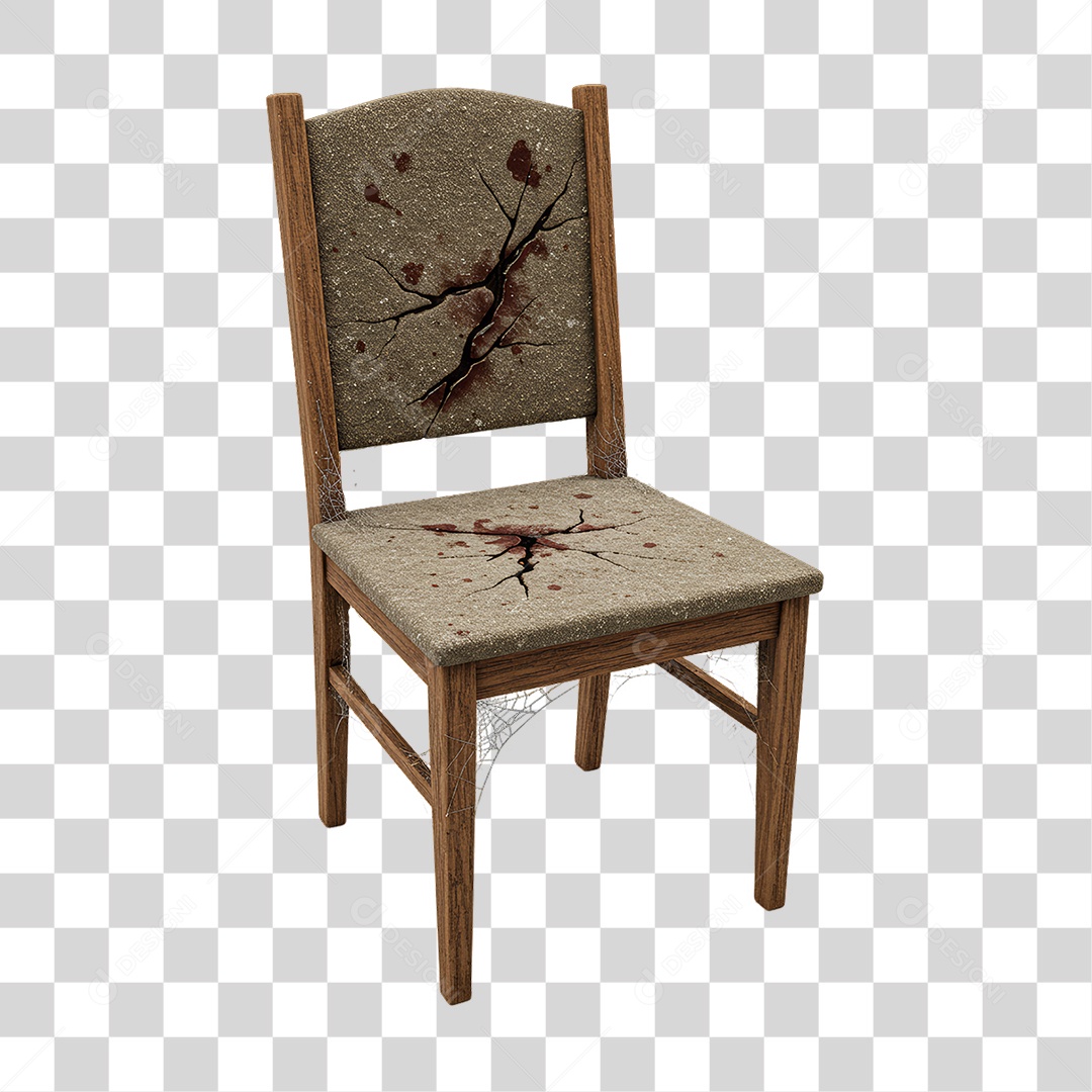 Cadeira Decoração de Halloween PNG Transparente