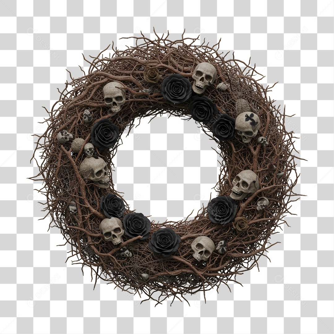 Guirlanda Decoração de Halloween PNG Transparente