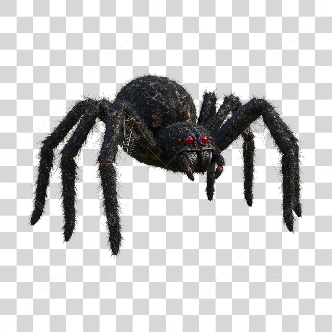 Aranha Decoração de Halloween PNG Transparente