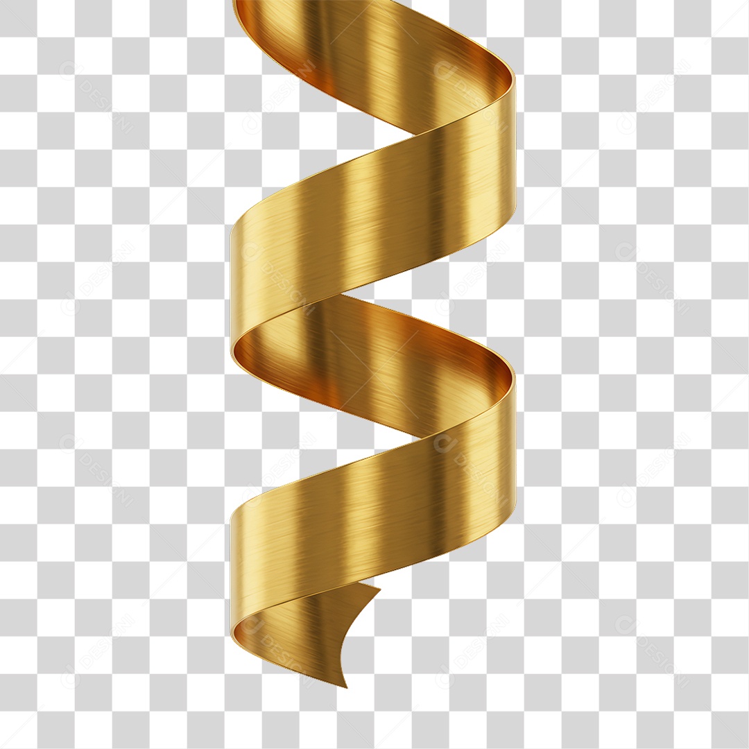 Confete Dourado PNG Transparente