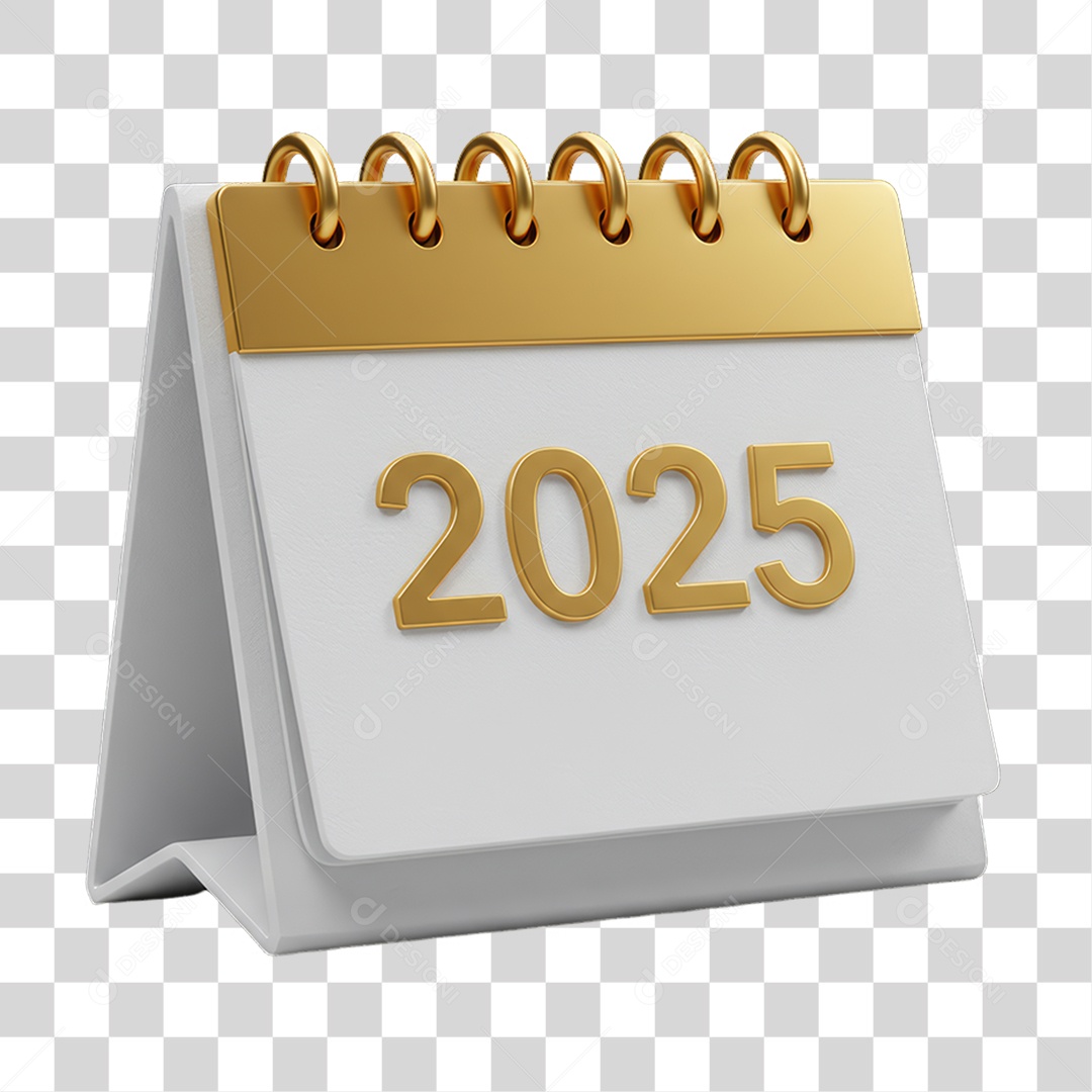 Calendário 2025 PNG Transparente