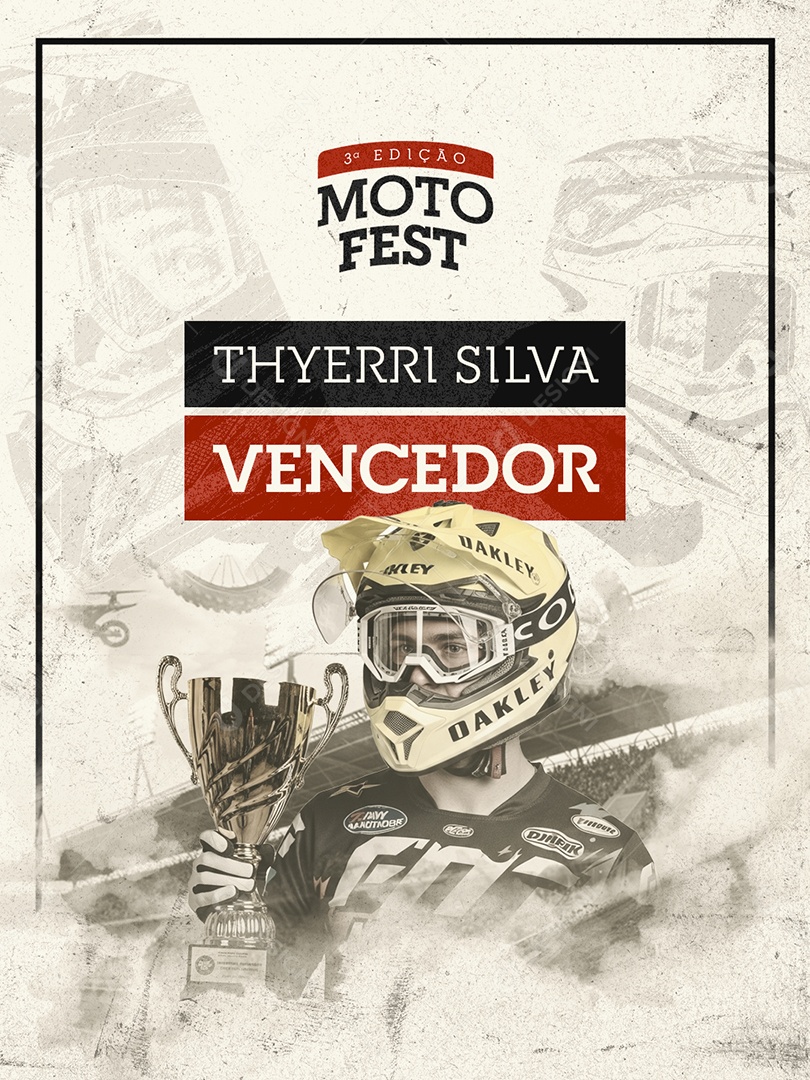 Moto Fest Thyerri Silva Vencedor Social Media PSD Editável