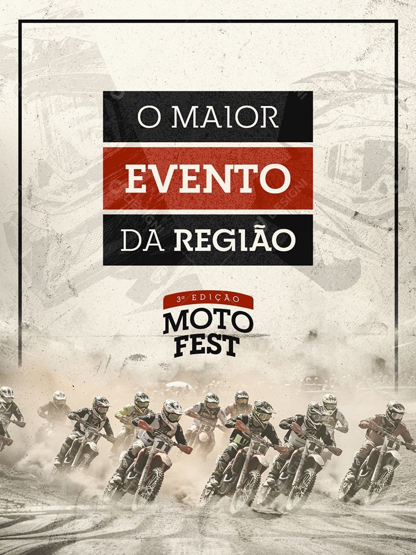 Moto Fest O Maior Evento da Região Social Media PSD Editável