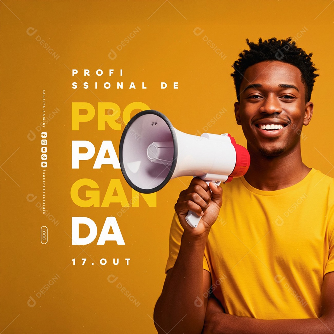 Dia do Profissional de Propaganda 17 de Outubro Social Media PSD Editável
