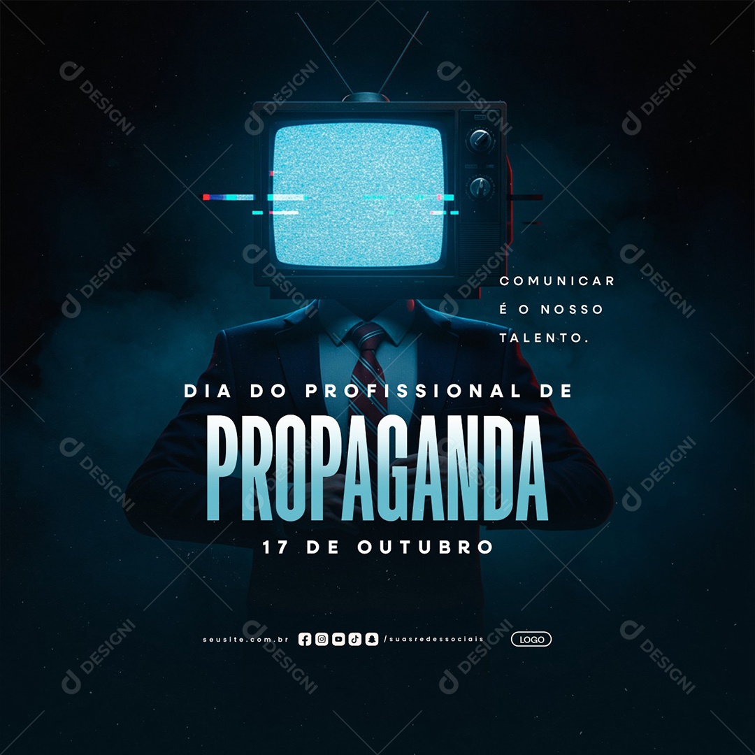 Dia do Profissional de Propaganda 17 de Outubro Social Media PSD Editável