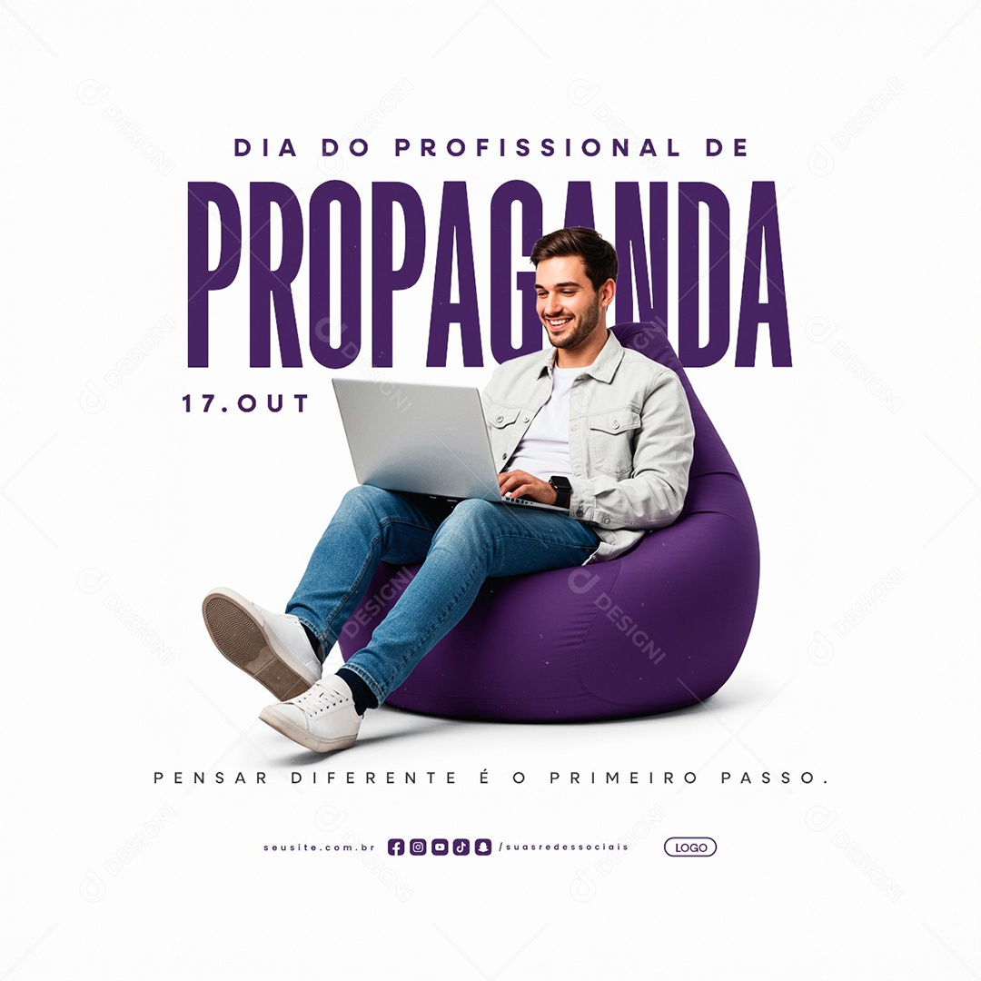 Dia do Profissional de Propaganda 17 de Outubro Social Media PSD Editável