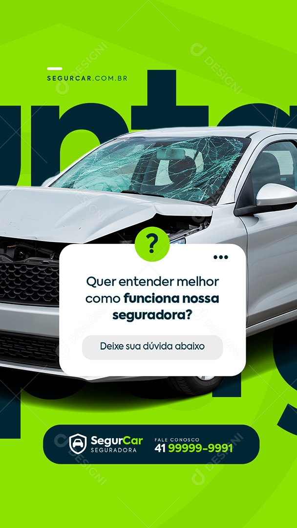 Story Seguro Quer Entender Melhor Social Media PSD Editável