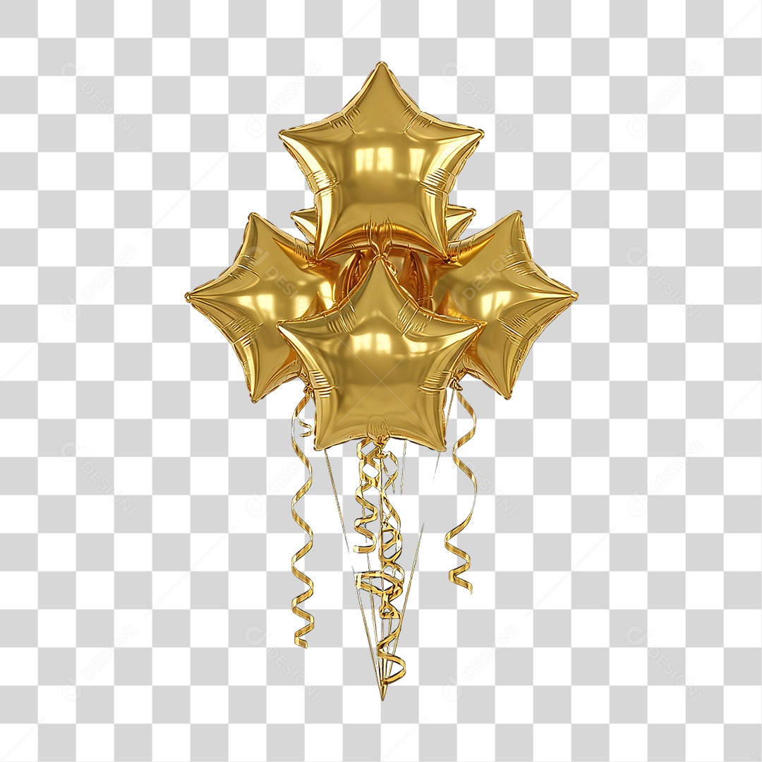 Balões Enfeite para Decoração de Festa Ano Novo PNG Transparente