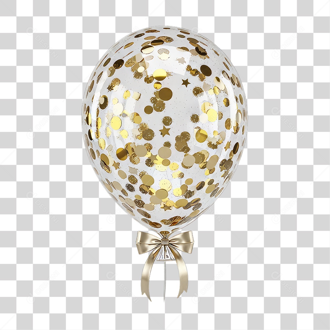 Balão Enfeite para Decoração de Festa Ano Novo PNG Transparente