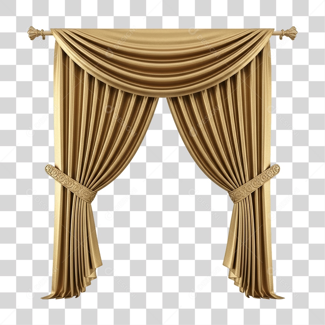 Cortina Enfeite para Decoração de Festa Ano Novo PNG Transparente