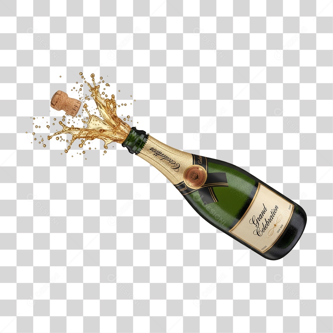 Garrafa de Champanhe PNG Transparente