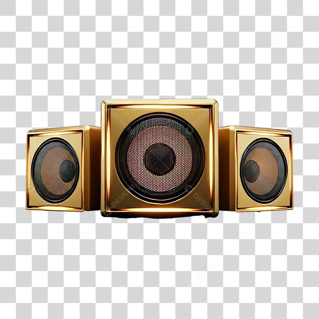 Caixa de Som Músicas PNG Transparente