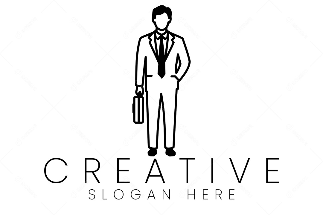 Logo de Advocacia Ilustração Vetor EPS + AI Editável