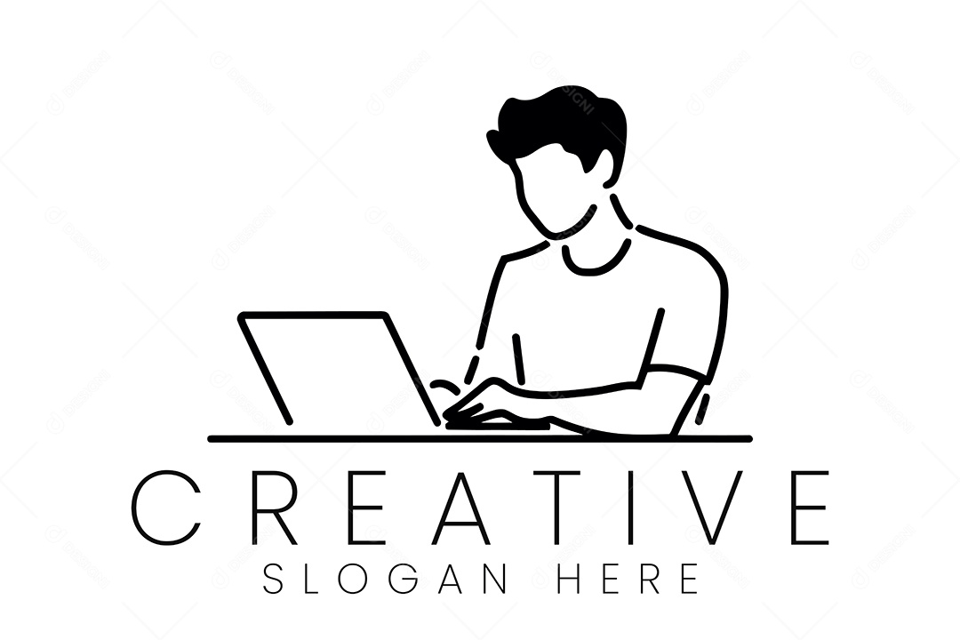 Logo de Escritorio Ilustração Vetor EPS + AI Editável