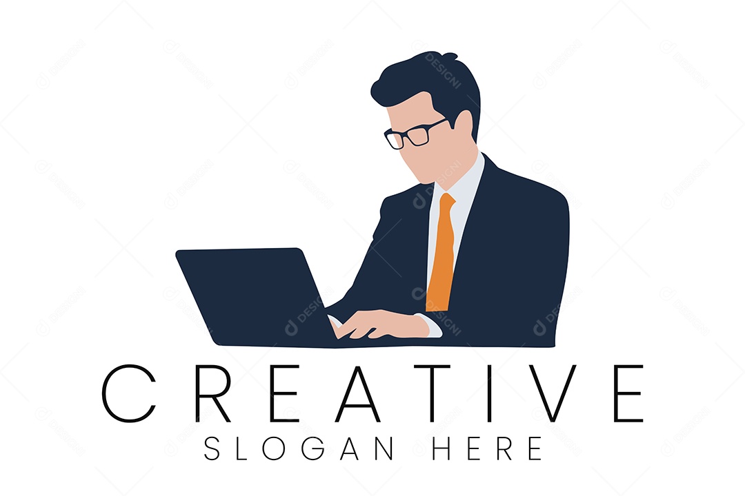 Logo de Advocacia Ilustração Vetor EPS + AI Editável