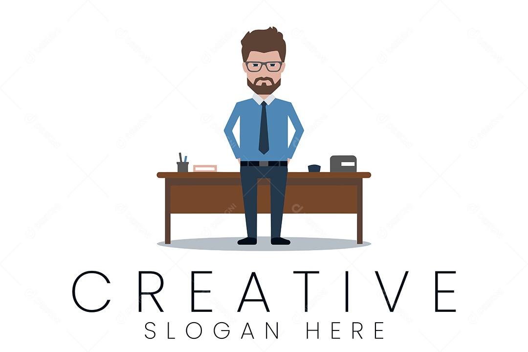 Logo de Empresa Ilustração Vetor EPS + AI Editável