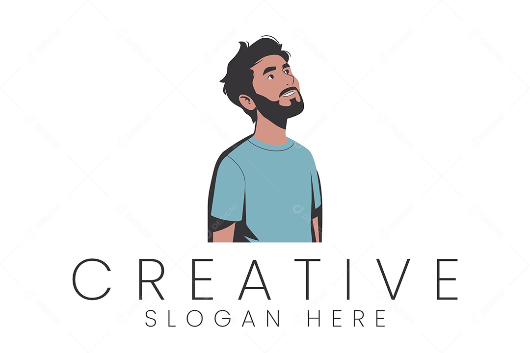 Logotipo de Homem Ilustração Vetor EPS + AI Editável