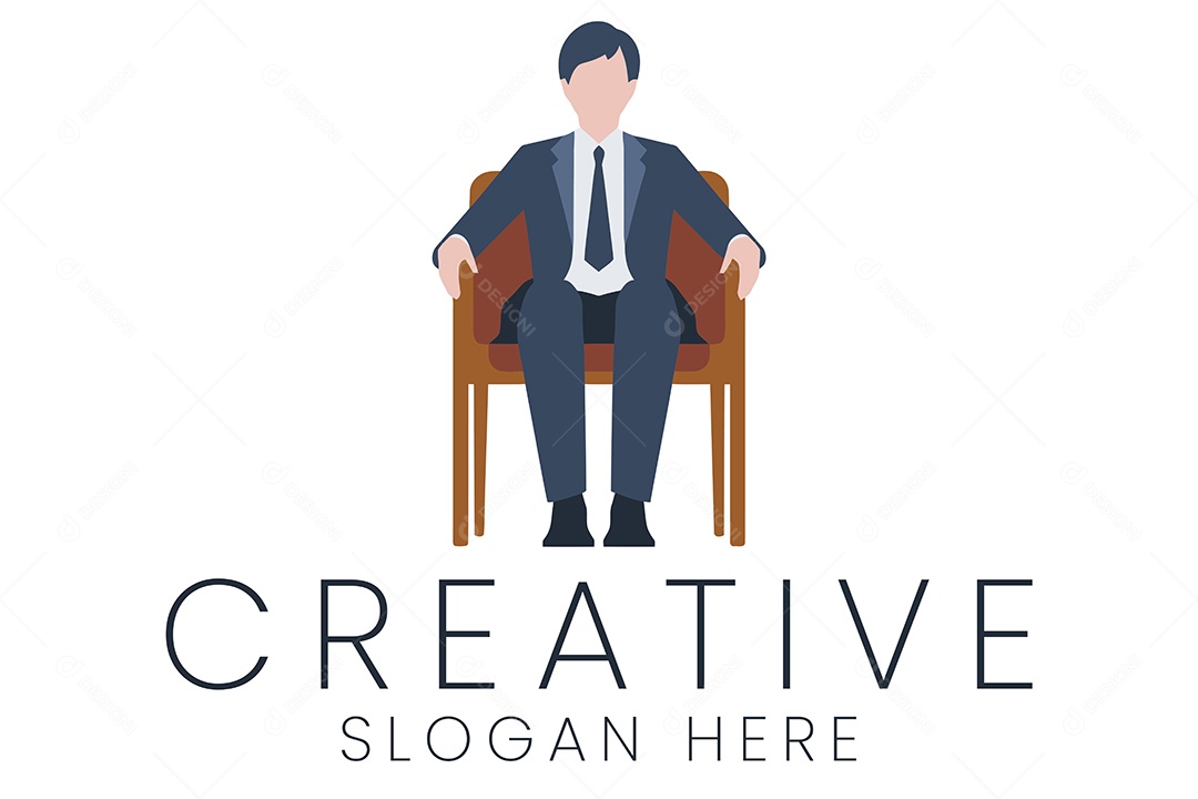 Logo de Advocacia Ilustração Vetor EPS + AI Editável