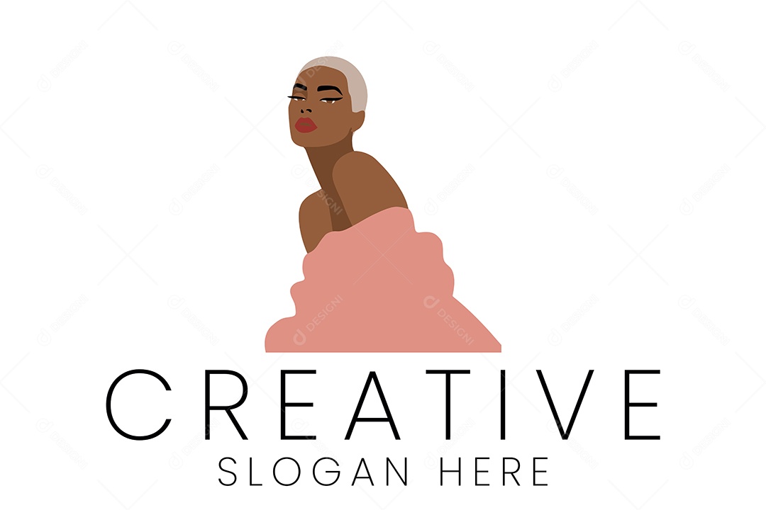 Logotipo de Mulher Ilustração Vetor EPS + AI Editável