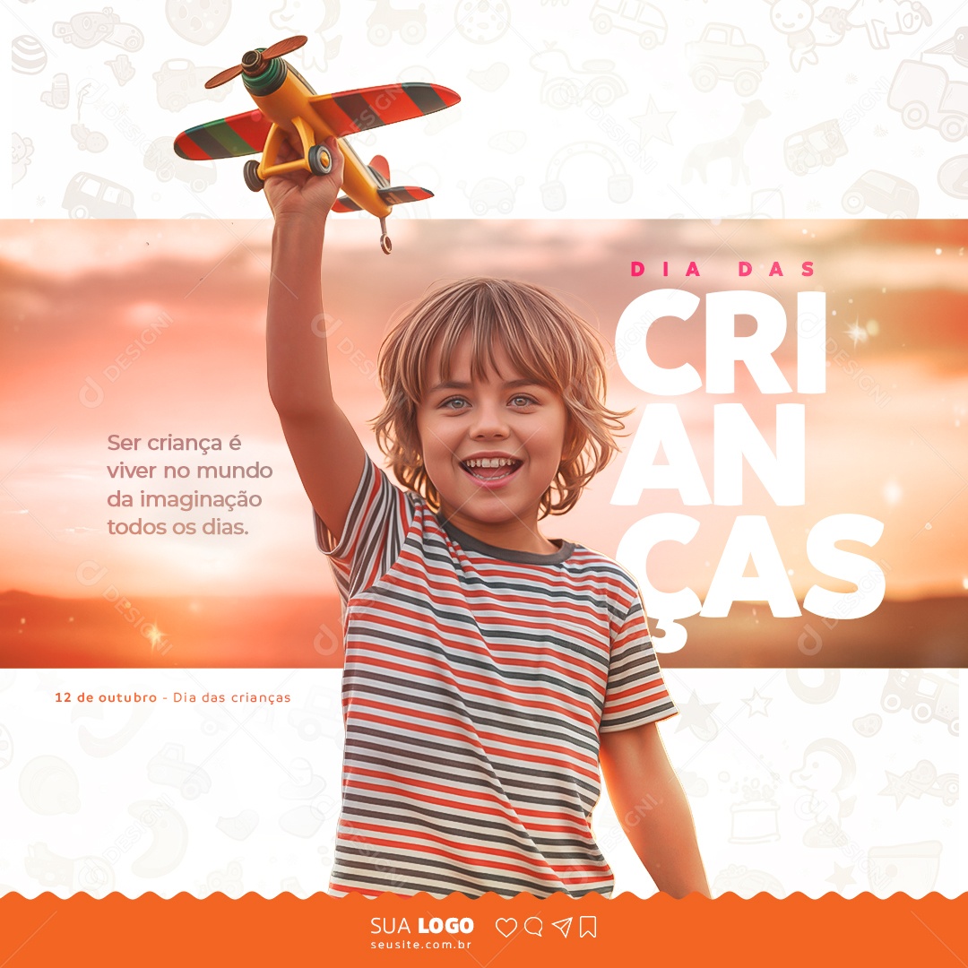 Dia das Crianças 12 de Outubro Social Media PSD Editável