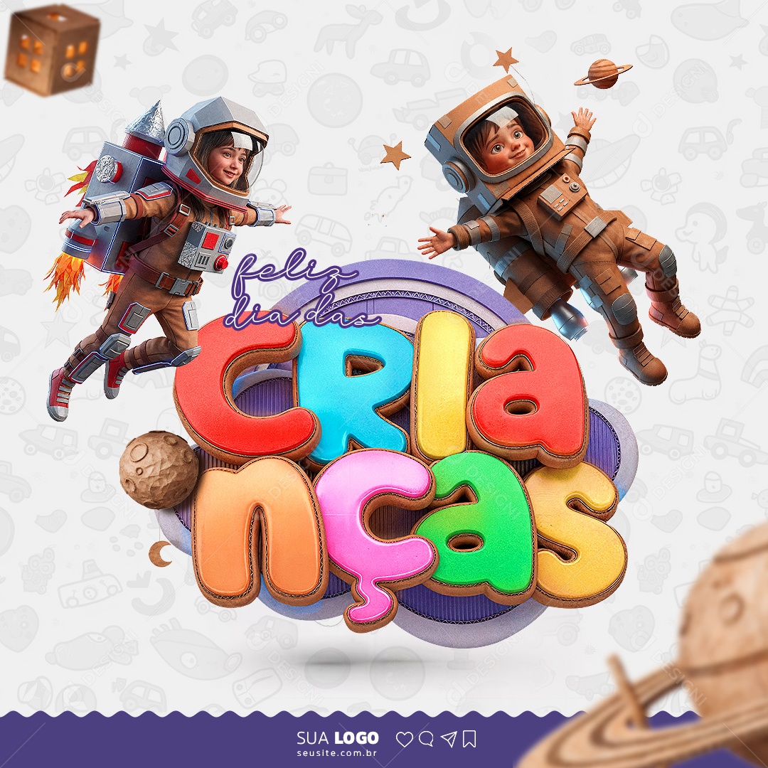 Feliz Dia das Crianças 12 de Outubro Social Media PSD Editável