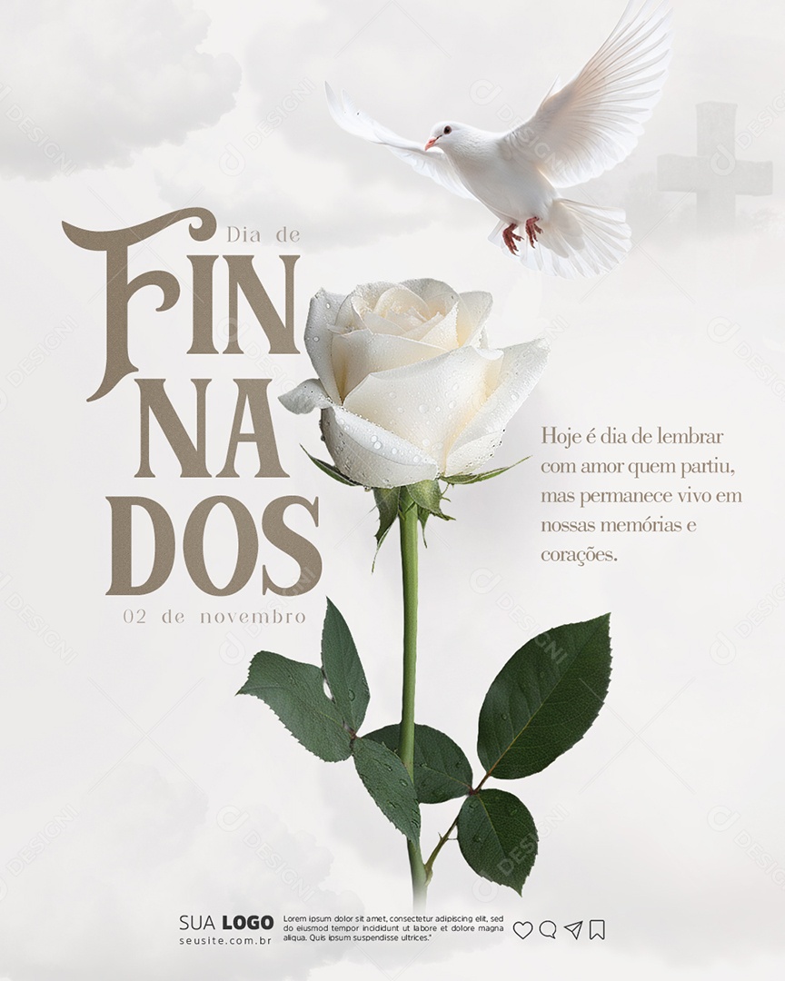 Dia de Finados 02 de Novembro Social Media PSD Editável