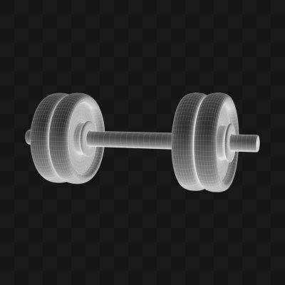 Pesos Halteres de Academia - Modelo 3D