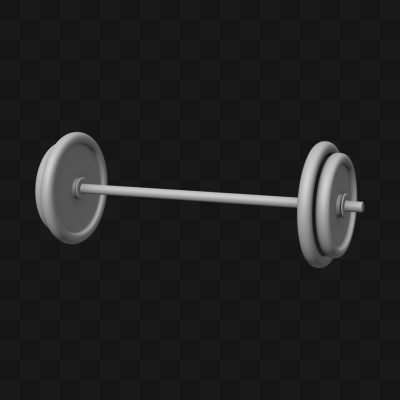 Pesos Halteres de Academia - Modelo 3D