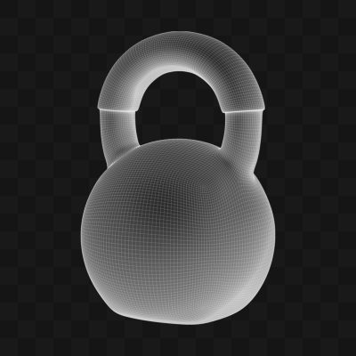 Peso Bola com Alça - Modelo 3D