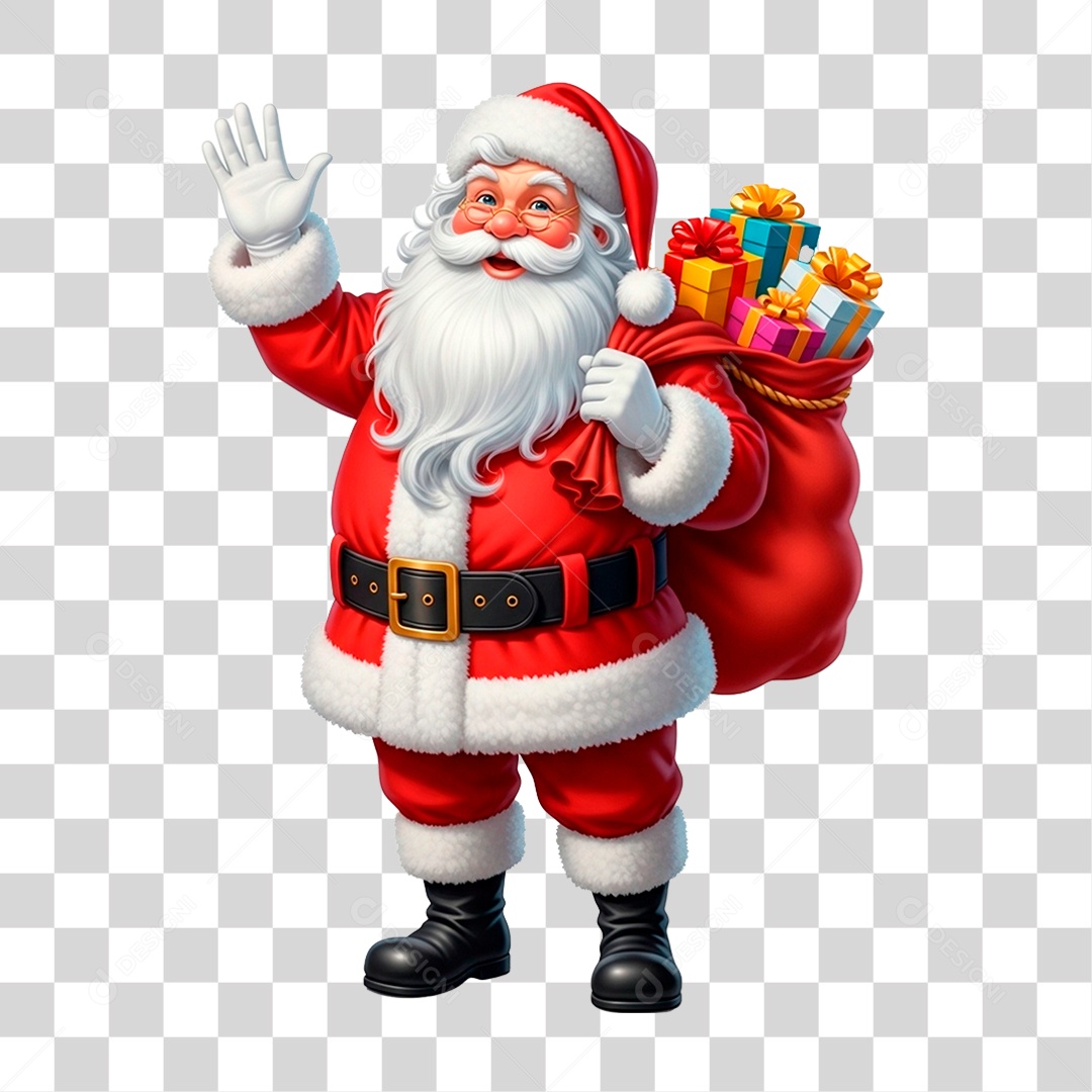Personagem Papai Noel PNG Transparente