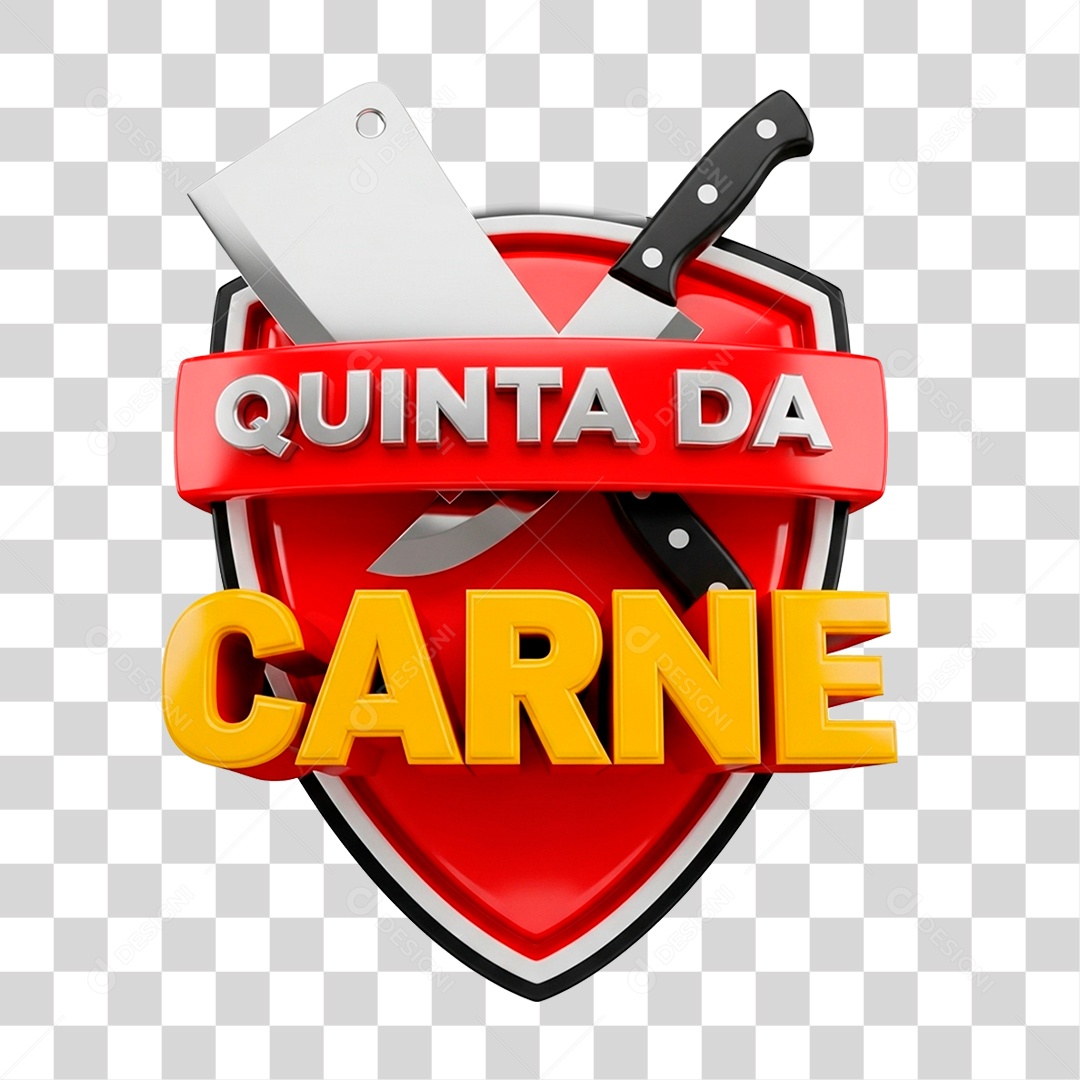 Selo 3D Quinta da Carne PNG Transparente