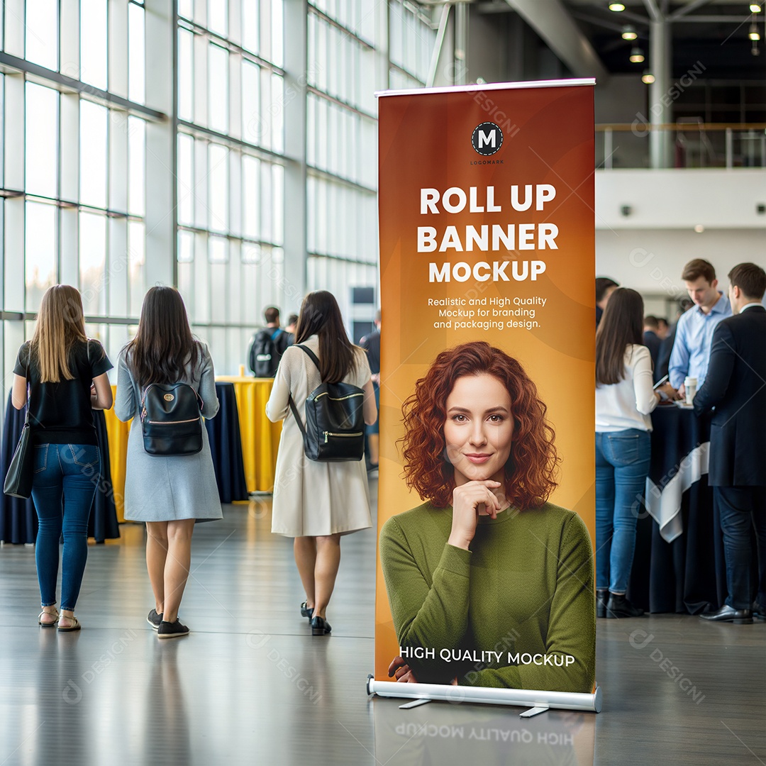 Banner de Enrolar Mockup PSD Editável