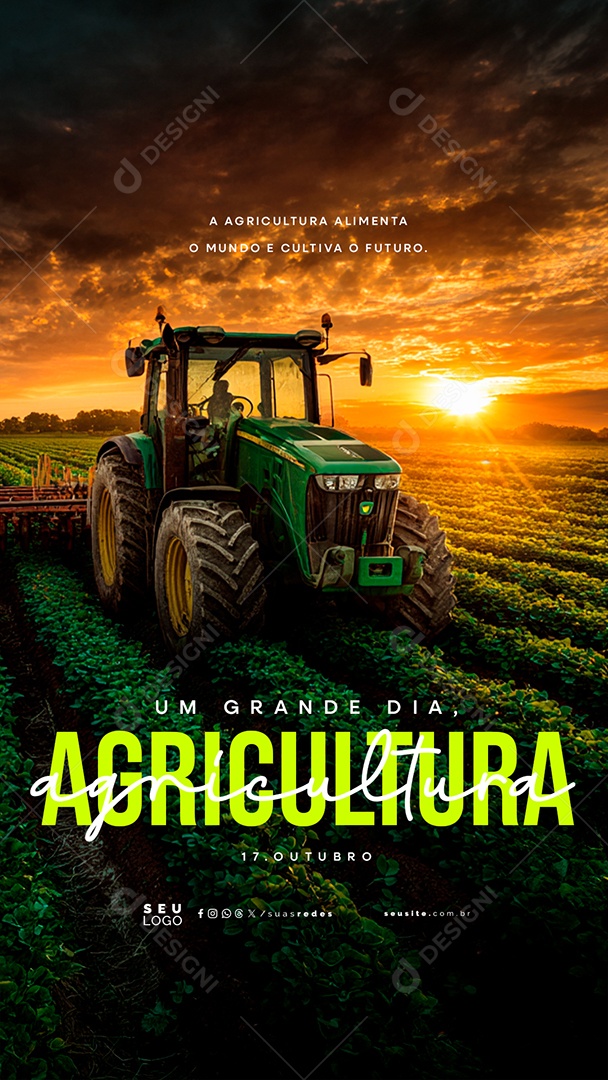 Story Dia da Agricultura 17 de Outubro Um Grande Dia Social Media PSD Editável