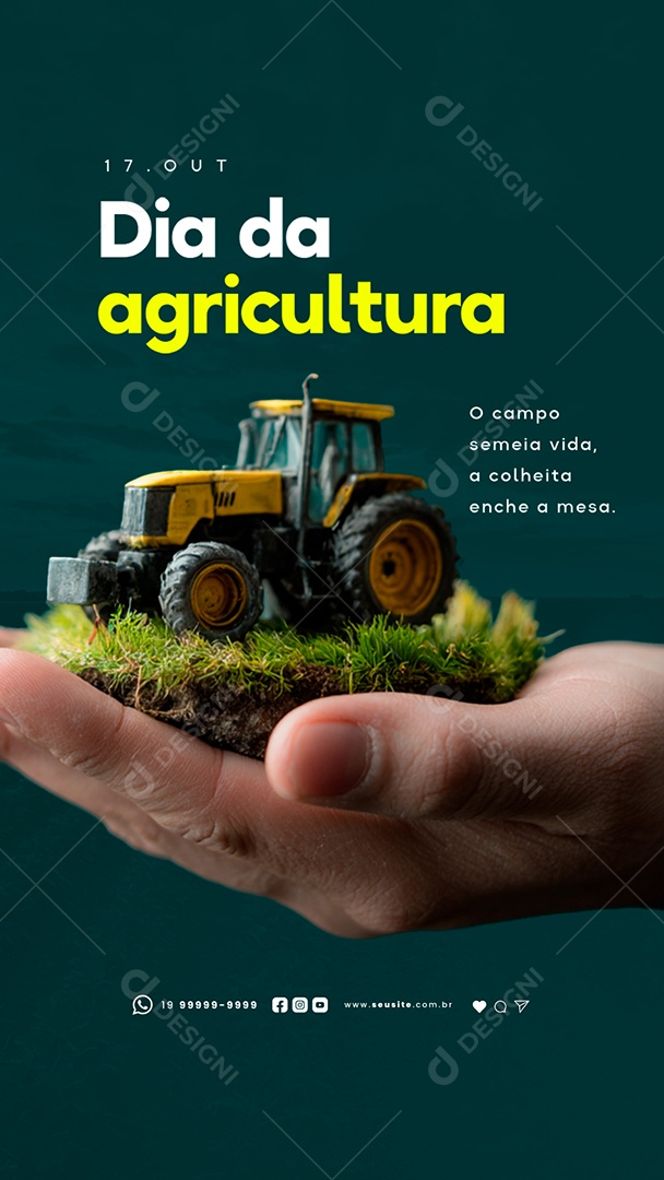 Story Dia da Agricultura 17 de Outubro Social Media PSD Editável