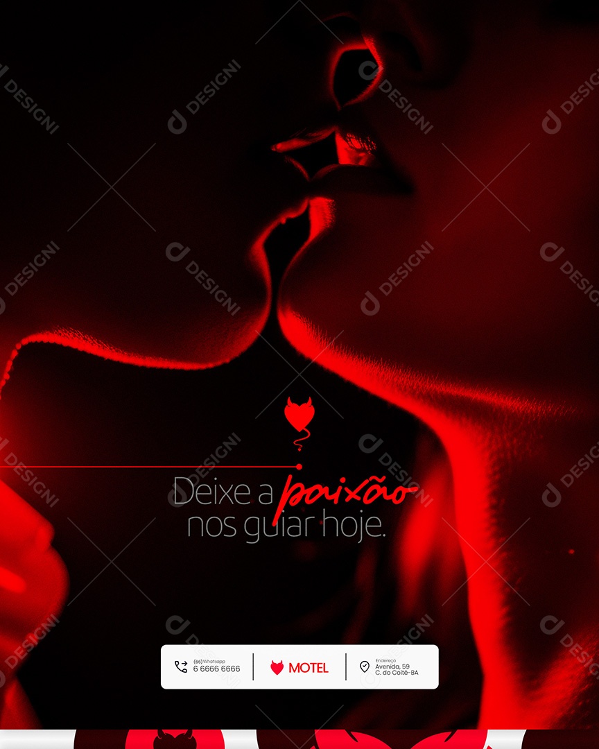 Motel Post Sex shop Deixe a Paixão nos Guiar Social Media PSD Editável