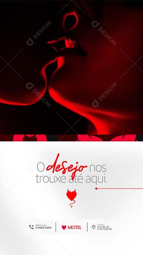 Motel Post Sex shop o Desejo nos Trouxe até Aqui Story Social Media PSD Editável
