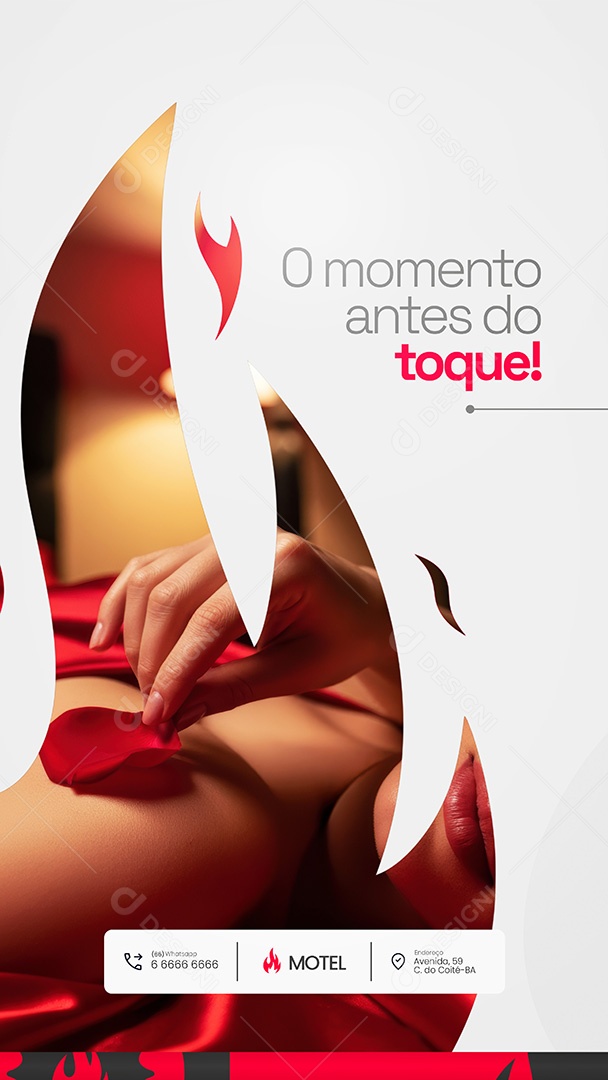 Motel Post Sex shop o Momento antes do Toque Story Social Media PSD Editável