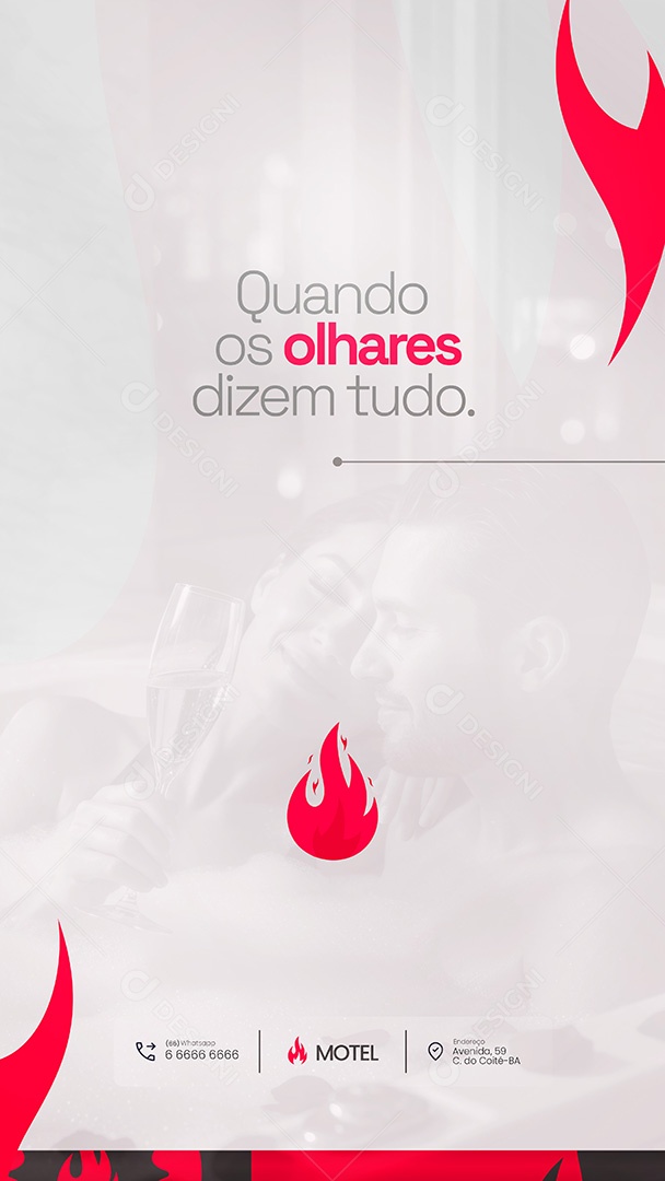 Motel Post Sex shop Quando os Olhares Dizem Tudo Story Social Media PSD Editável