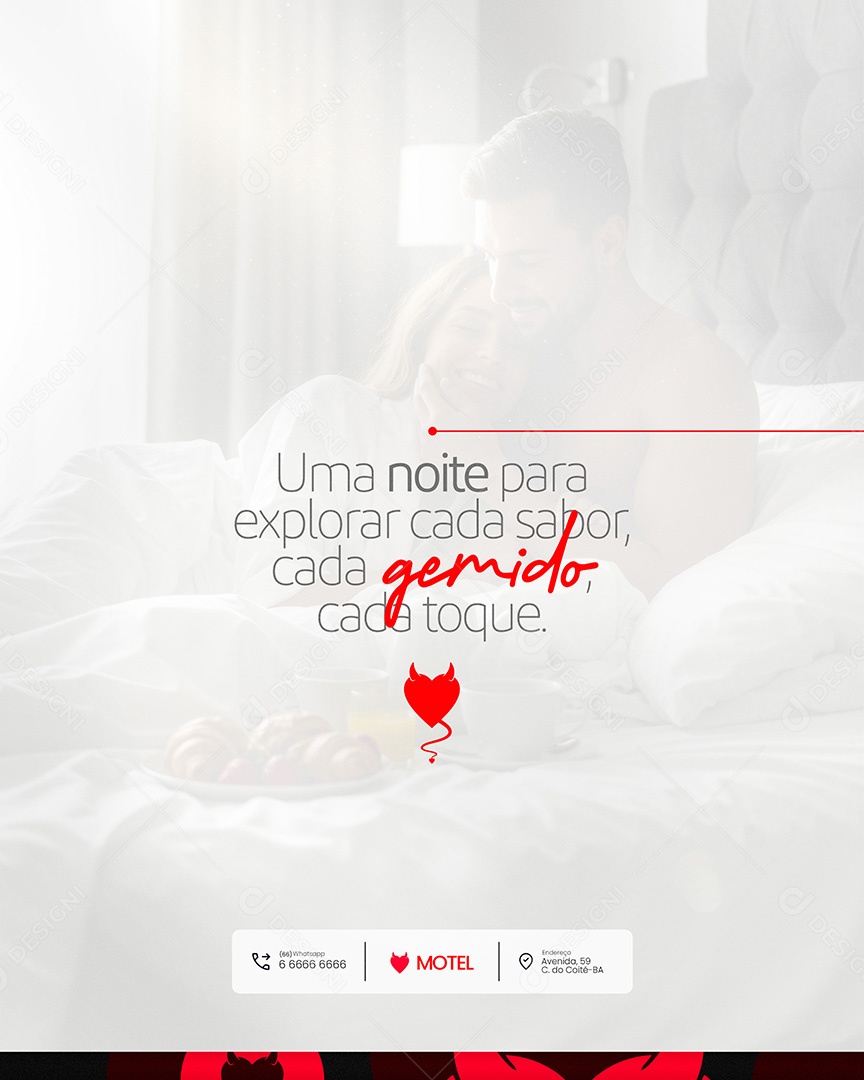 Motel Post Sex shop uma Noite para Explorar Cada Sabor Social Media PSD Editável
