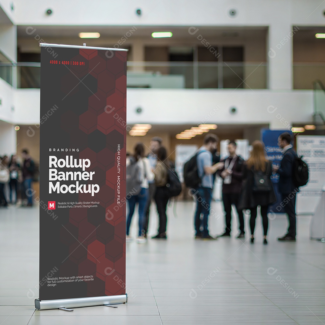 Banner de Enrolar Mockup PSD Editável