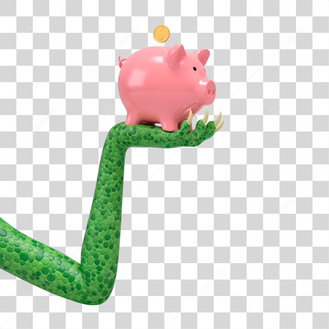 Mão de Halloween Segurando Cofre PNG Transparente